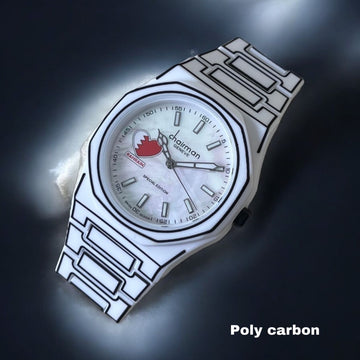 ساعة BAHRAIN Edition Chairman Geneve White Poly Carbon للرجال