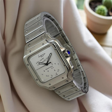 Special Edition Chairman Geneve White Dial Silver Chain Gents Watch